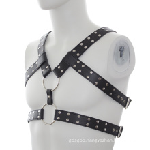 19116 Cool Dual Shoulder Chest Bdsm Bondage Suit Strap Men Adult Sexy Leather Costumes Male Gays Fetish Body Harness Set